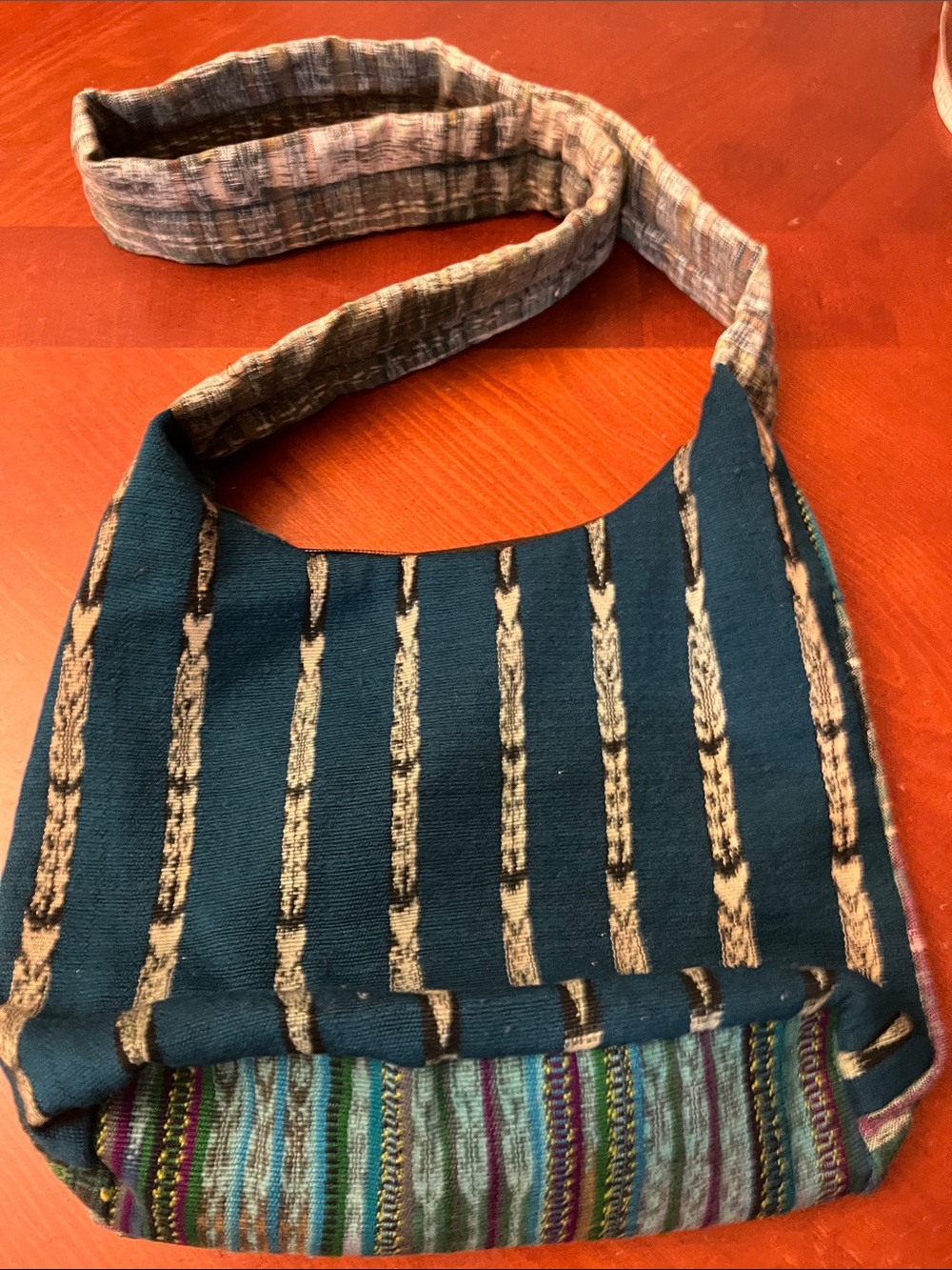 Mexican Hippie Boho Embroidered Tapestry Hobo Shoulder Bag NWOT - Picture 7 of 7